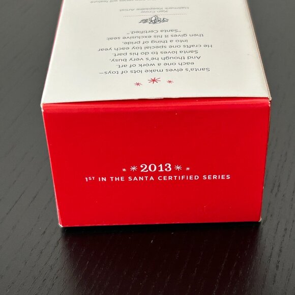 Hallmark Keepsake Christmas Ornament 2013 Santa Certified 1 in Series Toy Train - Picture 6 of 15